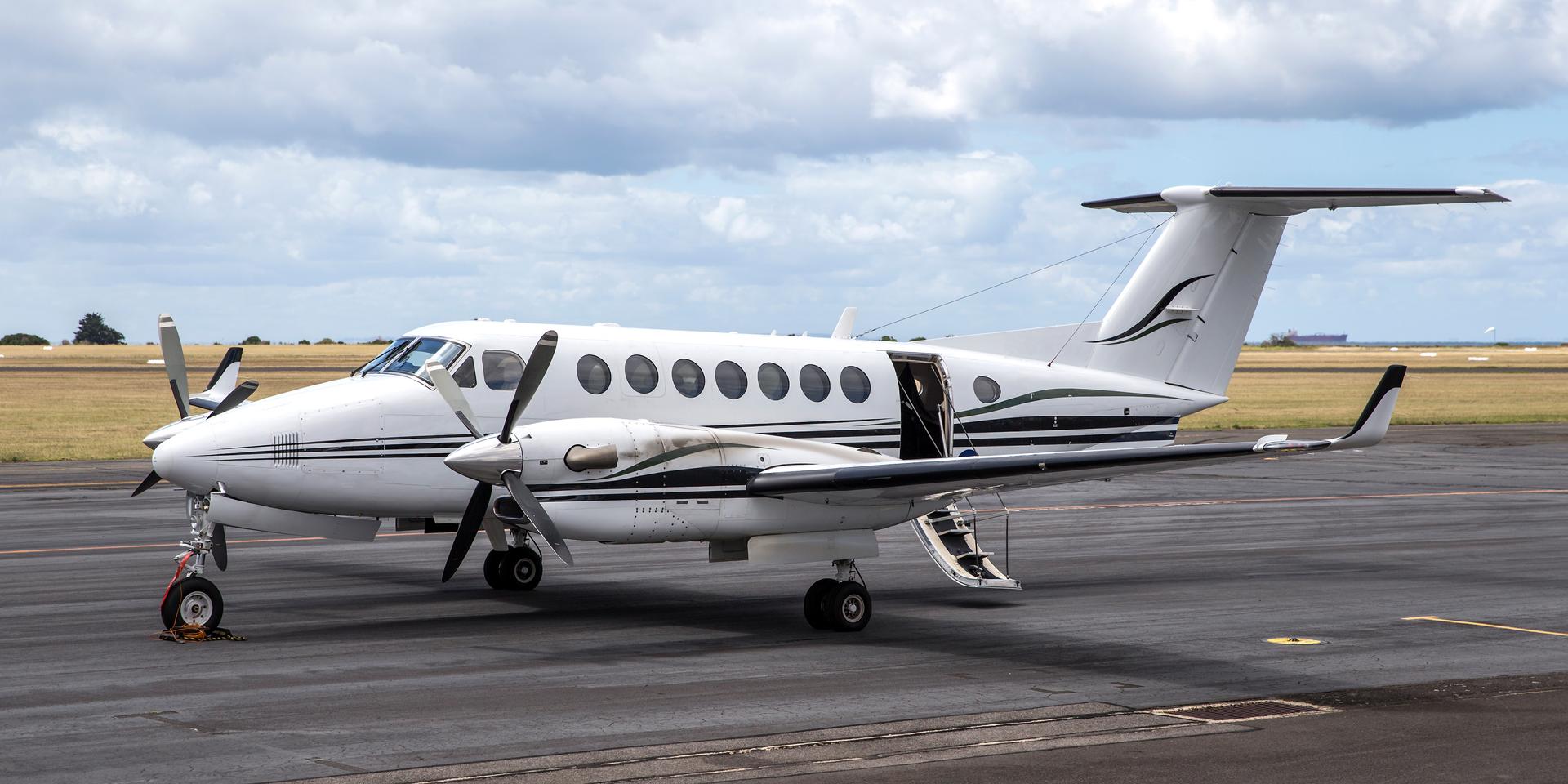 turboprop aircraft on runway